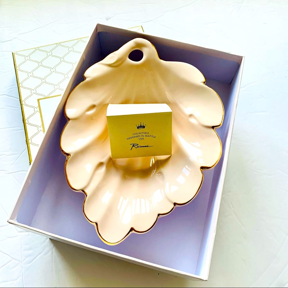 Rosanna Trellis Leaf Spoon Rest Holder, New!